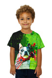 Kids Super Hero Boston Terrier