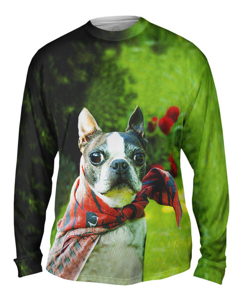 Super Hero Boston Terrier&nbsp;Mens Long Sleeve