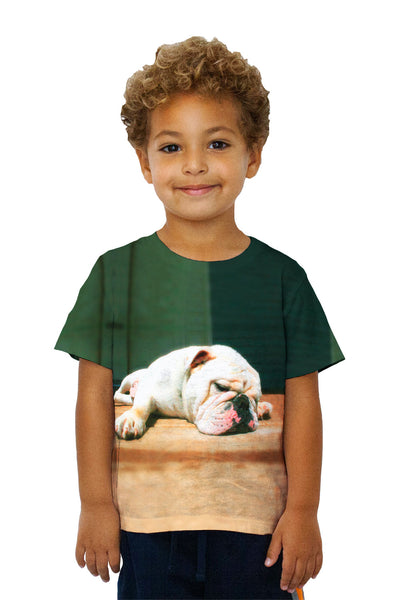 Kids Sleepy Time Bulldog Kids T-Shirt