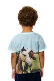 Kids Beautiful Pair Of Horses