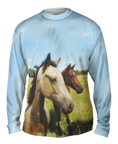 Beautiful Pair Of Horses&nbsp;Mens Long Sleeve