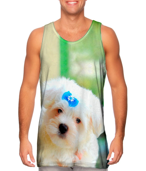 Fluffy Maltese&nbsp;Mens Tank Top