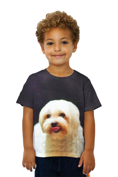 Kids Painting Gold Maltese&nbsp;Kids T-Shirt