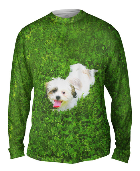 Maltese Rolling Around&nbsp;Mens Long Sleeve