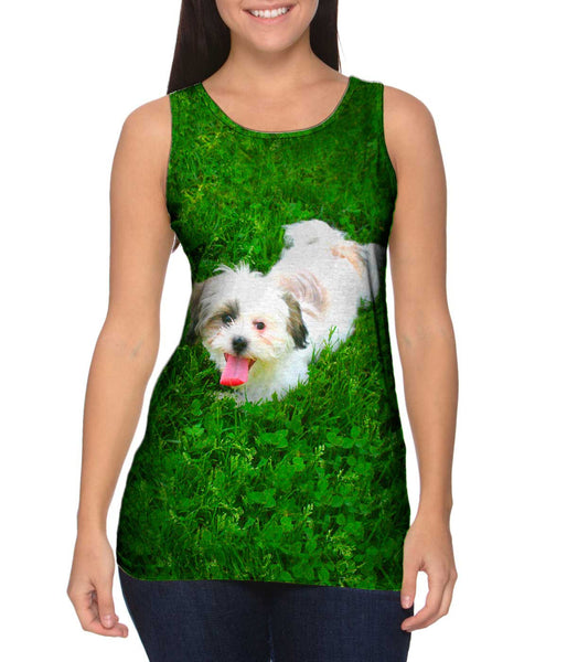 Maltese Rolling Around&nbsp;Womens Tank Top