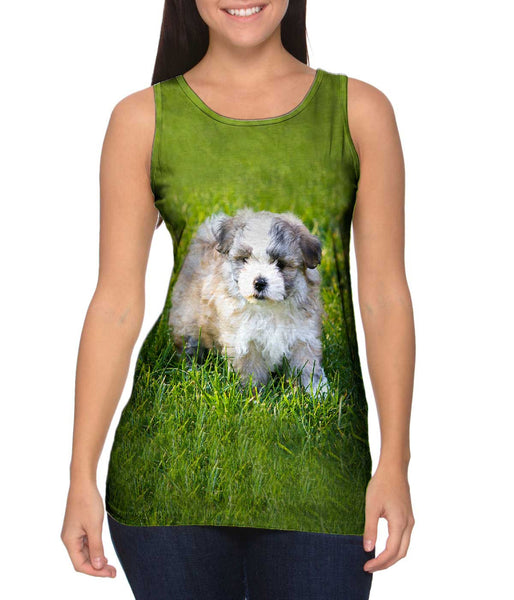 Giddy Salt And Pepper Maltese&nbsp;Womens Tank Top