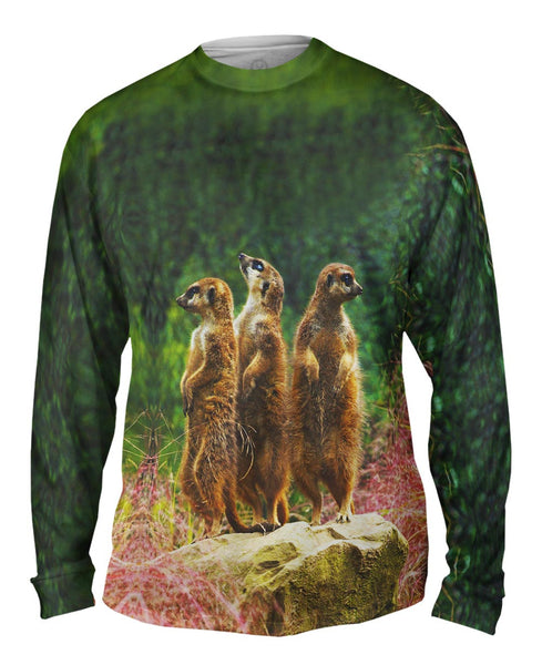 Three Meerkats Mens Long Sleeve