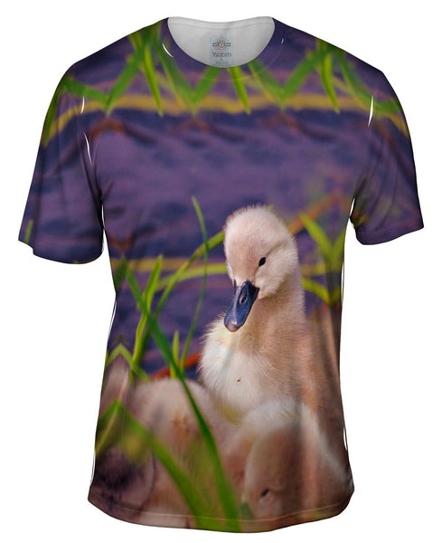 Fluffy Violet Ducks Mens T-Shirt