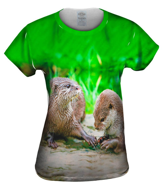 Manicure Asiatic Otters Womens Top