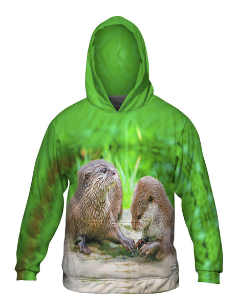 Manicure Asiatic Otters Mens Hoodie Sweater