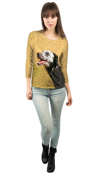 Laughing Dalmation Womens 3/4 Sleeve