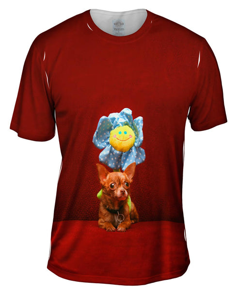 Happy Birthday Flower Chihuahua&nbsp;Mens T-Shirt