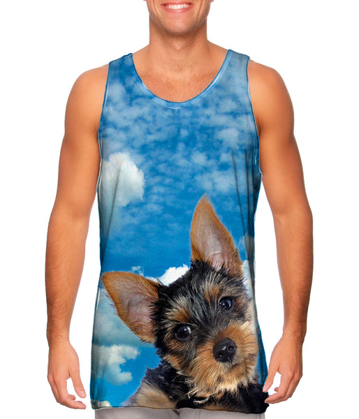 Pondering Yorkie Mens Tank Top