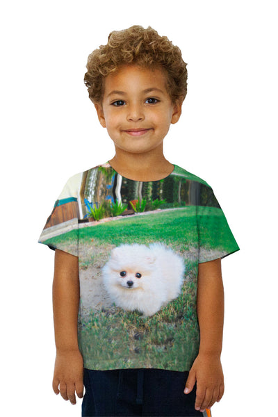Kids Fluffy Cotton Ball Pomeranian&nbsp;Kids T-Shirt