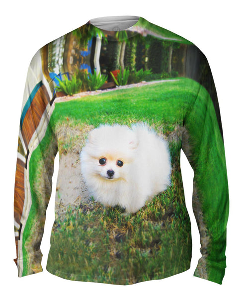 Fluffy Cotton Ball Pomeranian&nbsp;Mens Long Sleeve