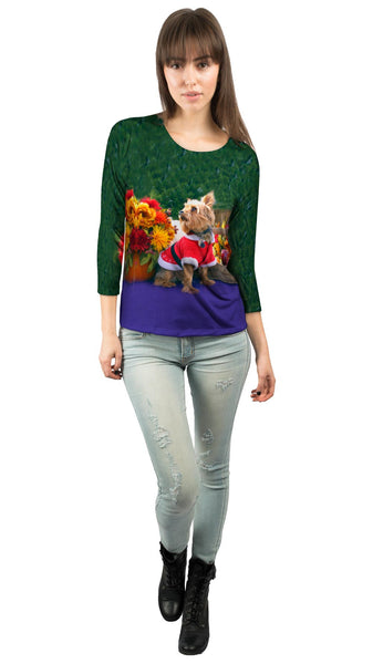 What Was That Christmas Yorkie Womens 3/4 Sleeve
