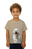 Kids Happy Retriever On Beach