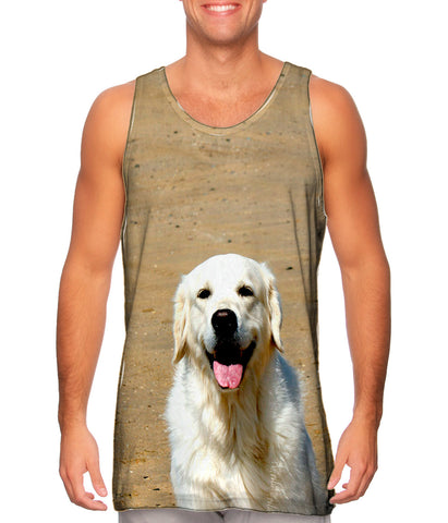 Happy Retriever On Beach