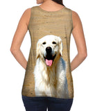 Happy Retriever On Beach