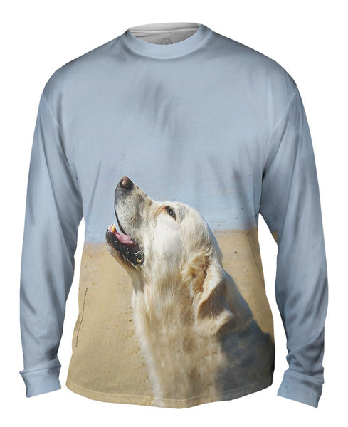 Was That A Plane Golden Lab Mens Long Sleeve