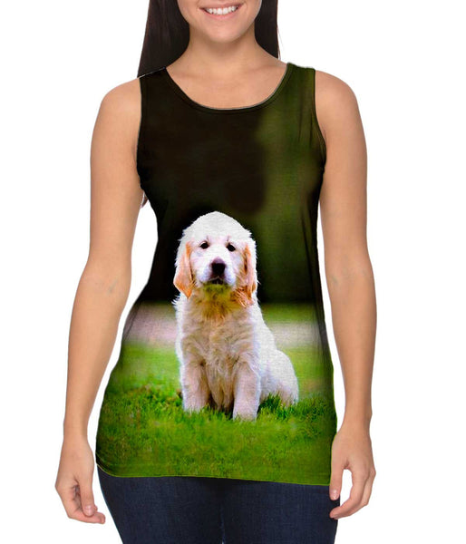 Tiny Puppy Retriever&nbsp;Womens Tank Top