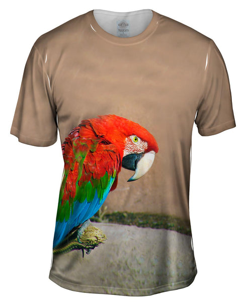 Sassy Red Parrot Mens T-Shirt