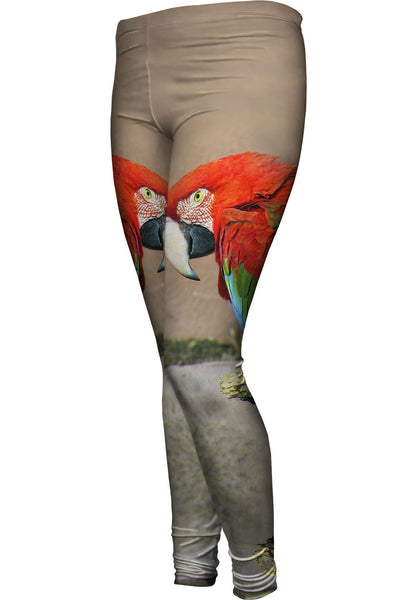 Sassy Red Parrot Womens Leggings