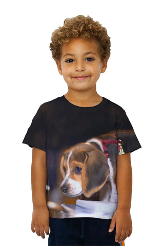 Kids Cautious Beagle