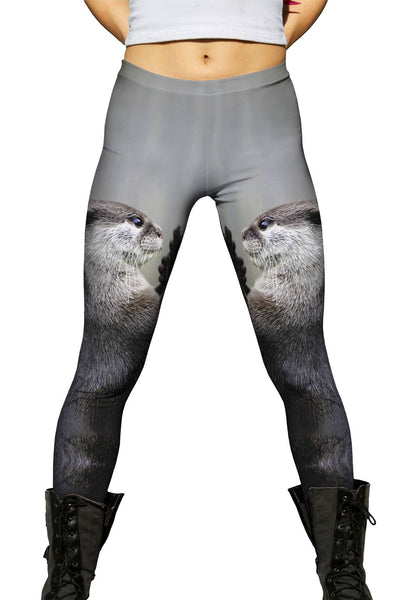 Prune Fingers Gray Muskrat&nbsp;Womens Leggings