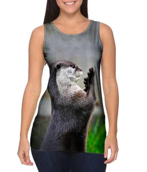 Prune Fingers Gray Muskrat&nbsp;Womens Tank Top