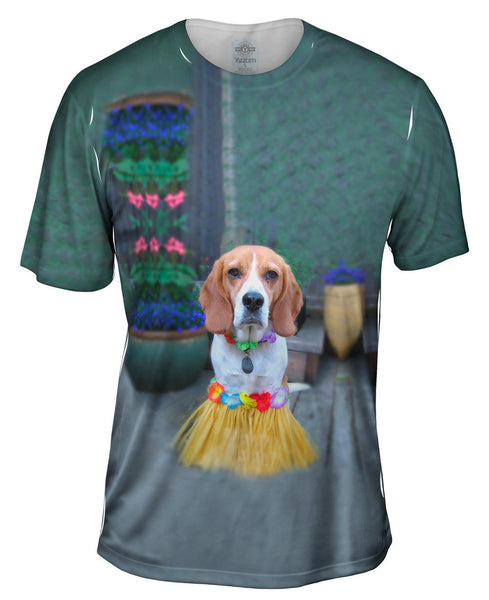Hawaii Hula Beagle&nbsp;Mens T-Shirt