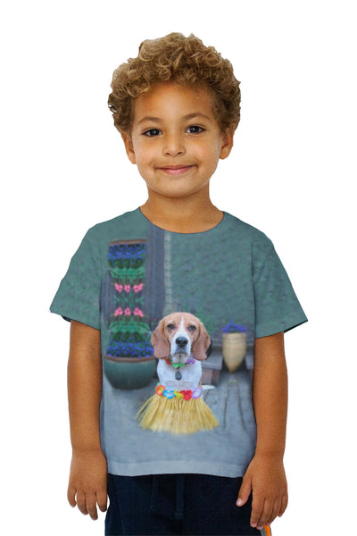 Kids Hawaii Hula Beagle&nbsp;Kids T-Shirt