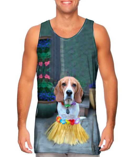 Hawaii Hula Beagle&nbsp;Mens Tank Top