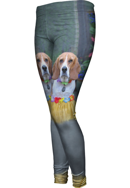 Hawaii Hula Beagle&nbsp;Womens Leggings