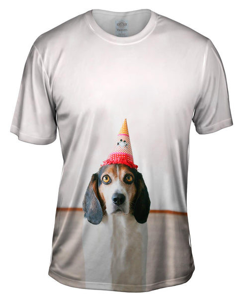 Happy Birthday Beagle Mens T-Shirt