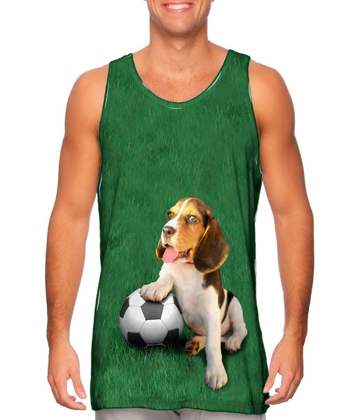 Wanna Play Soccer Beagle&nbsp;Mens Tank Top