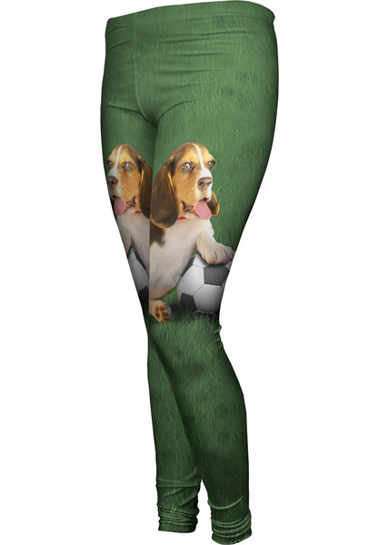 Wanna Play Soccer Beagle&nbsp;Womens Leggings