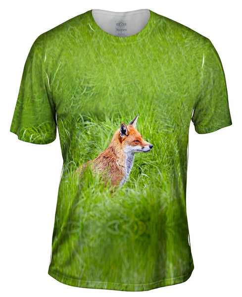 Sly Fox Watching Mens T-Shirt