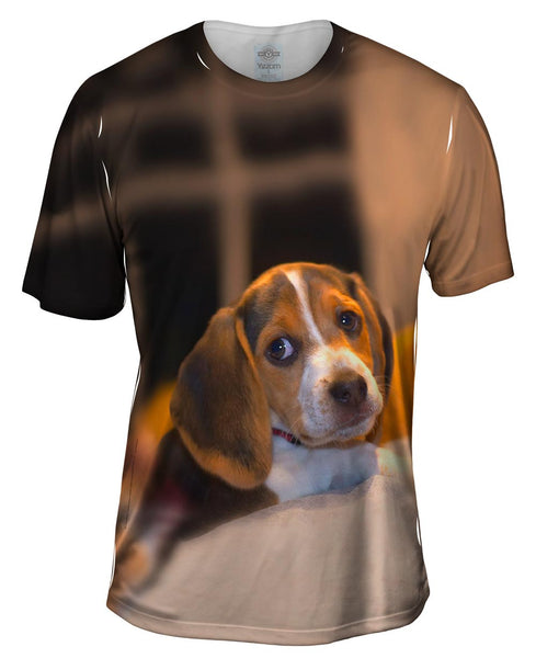 Snuggle Time Beagle Mens T-Shirt