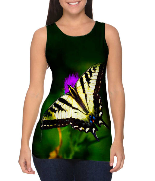 Wispy Yellow Butterfly&nbsp;Womens Tank Top