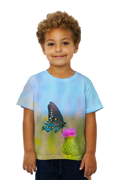 Kids Wispy Black Butterfly&nbsp;Kids T-Shirt