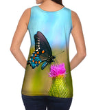 Wispy Black Butterfly