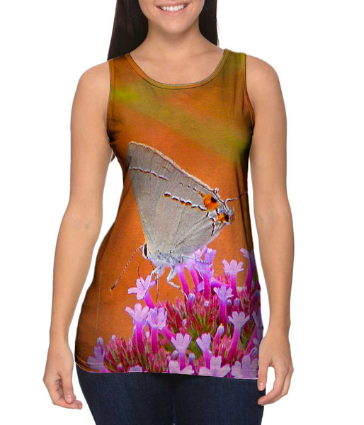 Lovely Gray Butterfly&nbsp;Womens Tank Top