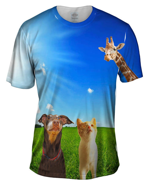 Wow Giraffe Mens T-Shirt