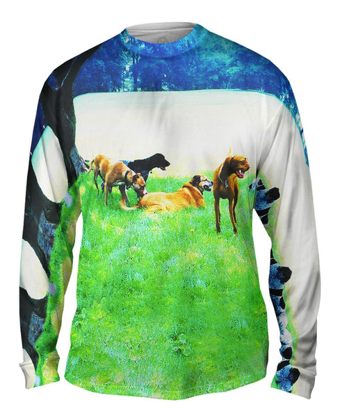 Doggy Union Meeting At Park&nbsp;Mens Long Sleeve