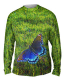 Flighted Dark Blue Butterfly