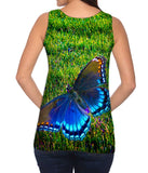 Flighted Dark Blue Butterfly