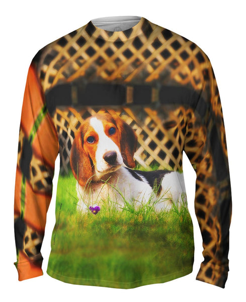 Lounging Beagle&nbsp;Mens Long Sleeve