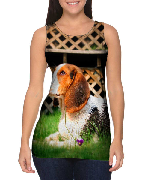 Beagle Flower Lover&nbsp;Womens Tank Top