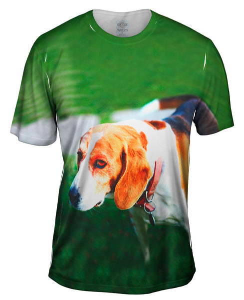 Rough Night Beagle Mens T-Shirt